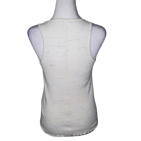 RAG & BONE Women's Off White Snap Front Tank Top, Sz XS, Scoop Neck - Picture 4 of 8